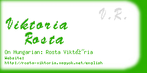 viktoria rosta business card